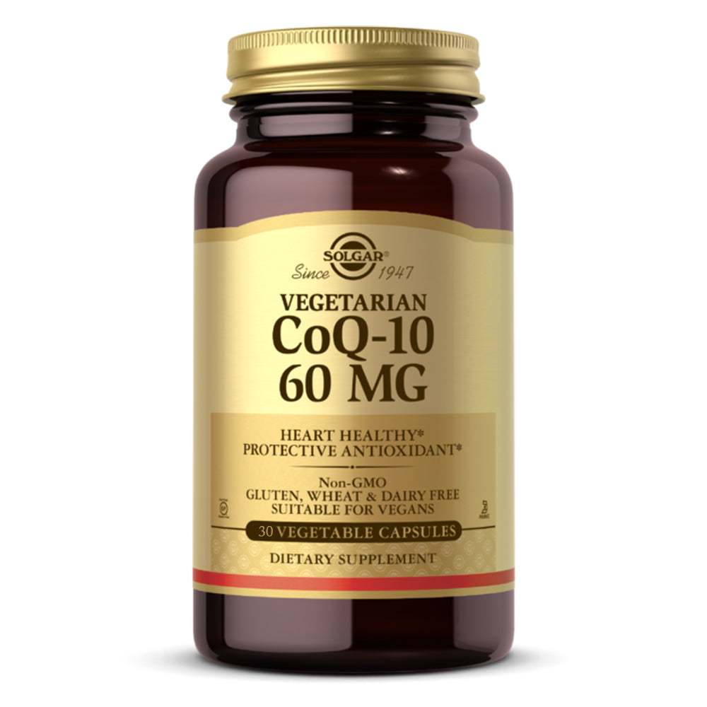 Solgar CoQ10, 60 mg, Vegetarian, 30 Vegetable Capsules - Solgar