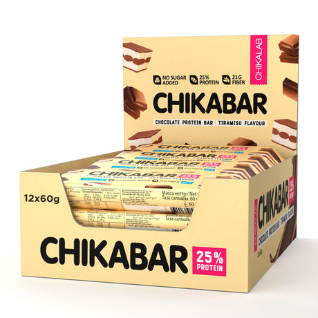 Chickabar Protein Bar, Tiramisu (Chikalab, 1 Bar) - CHIKALAB