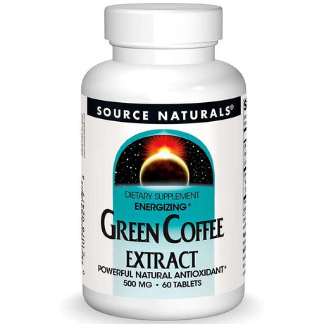 Source Naturals Green Coffee Extract, 500 mg, 60 Tablets - Source Naturals