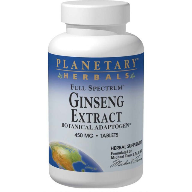 Planetary Herbals Full Spectrum Ginseng Extract, 450 mg, 45 Tablets - Natural Factors