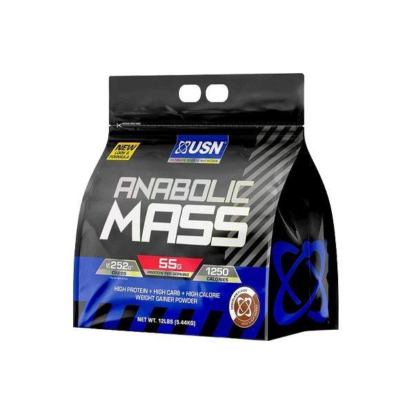 USN Anabolic Mass, 12 LB, Chocolate - USN