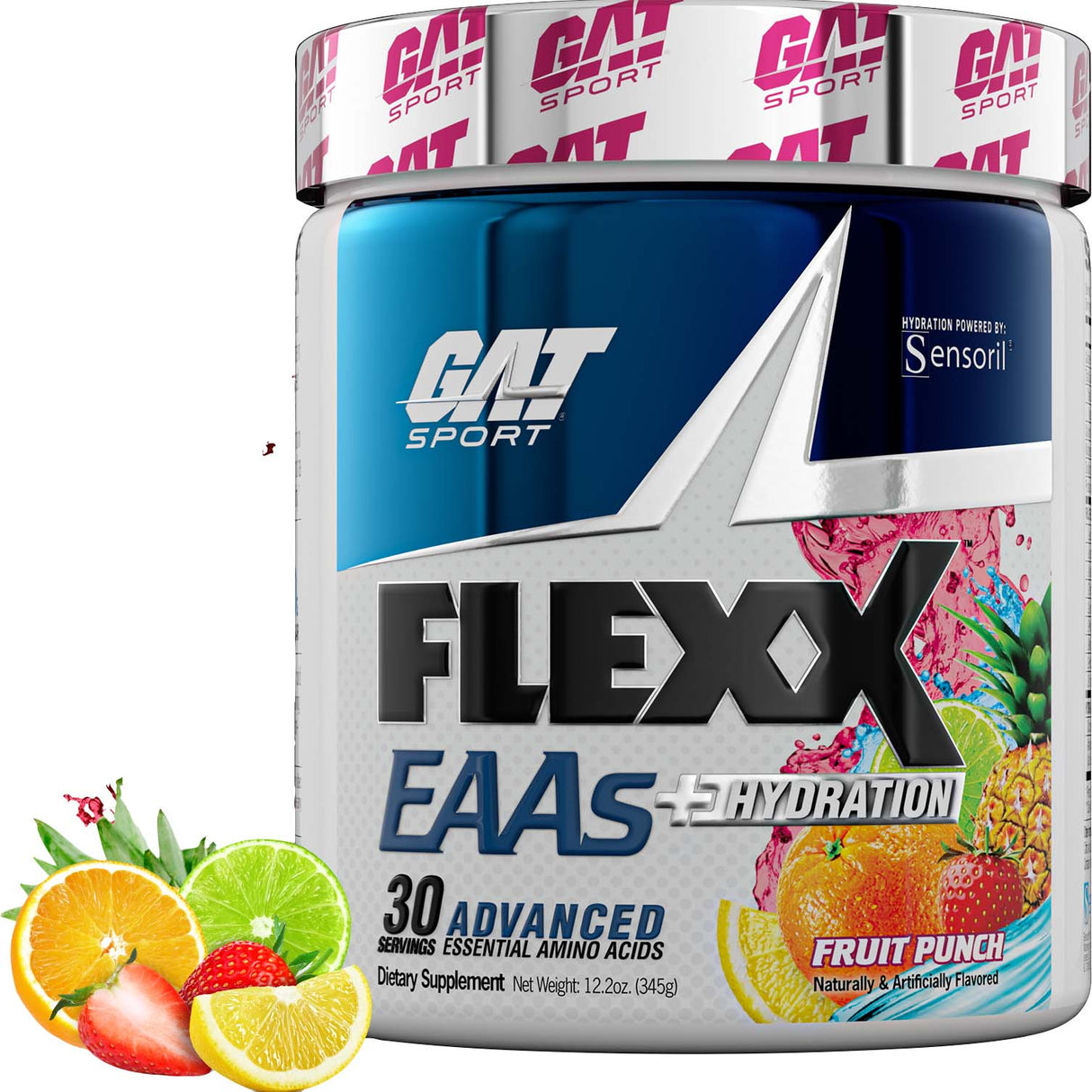 GAT Sport Flexx EAAs, Fruit Punch, 30 Servings - GAT Sport