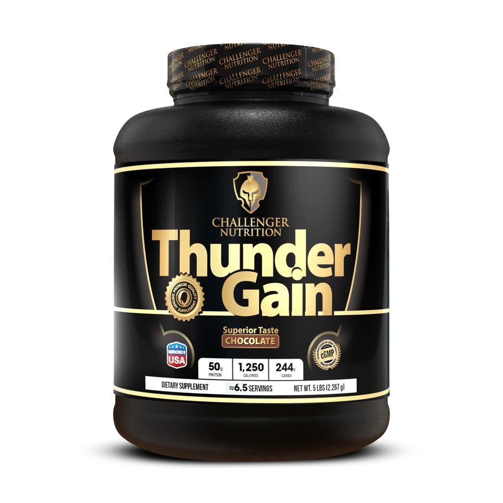 Thunder Nutrition Challenger Gain, Chocolate, 5 LB - Challenger Nutrition