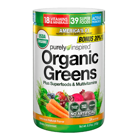 Purely Inspired Organic Greens, Unflavored, 24 - Purely Inspired