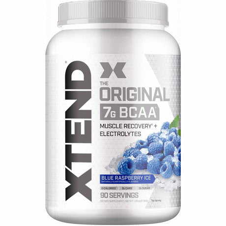 Xtend Original BCAA, Blue Raspberry Ice, 90 - Xtend