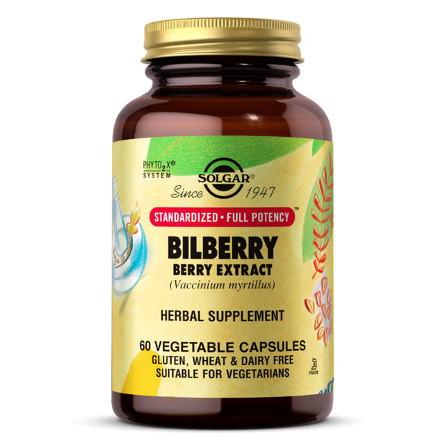 Solgar Sfp Bilberry Berry Extract, 60 Vegetable Capsules - Solgar