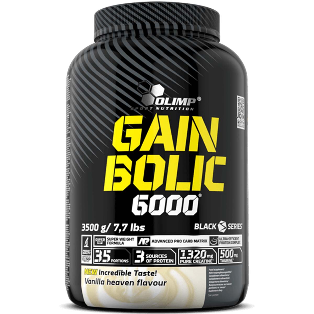 Olimp Gain Bolic 6000, Vanilla, 7.7 Lb - Olimp Sport Nutrition