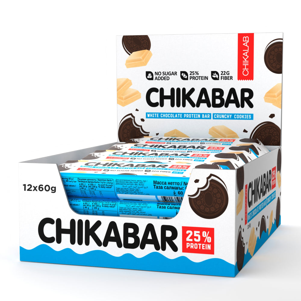 Chikalab Chickabar Protein Bar, 1 Bar, Crispy Cookies - CHIKALAB