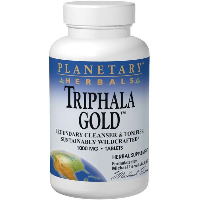 Triphala Gold Planetary Herbals, 1000 mg, 60 Tablets - Planetary Herbals