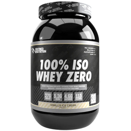 Refined Nutrition 100% Whey Isolate Zero, Vanilla Ice Cream, 908 Gm - Refined Nutrition