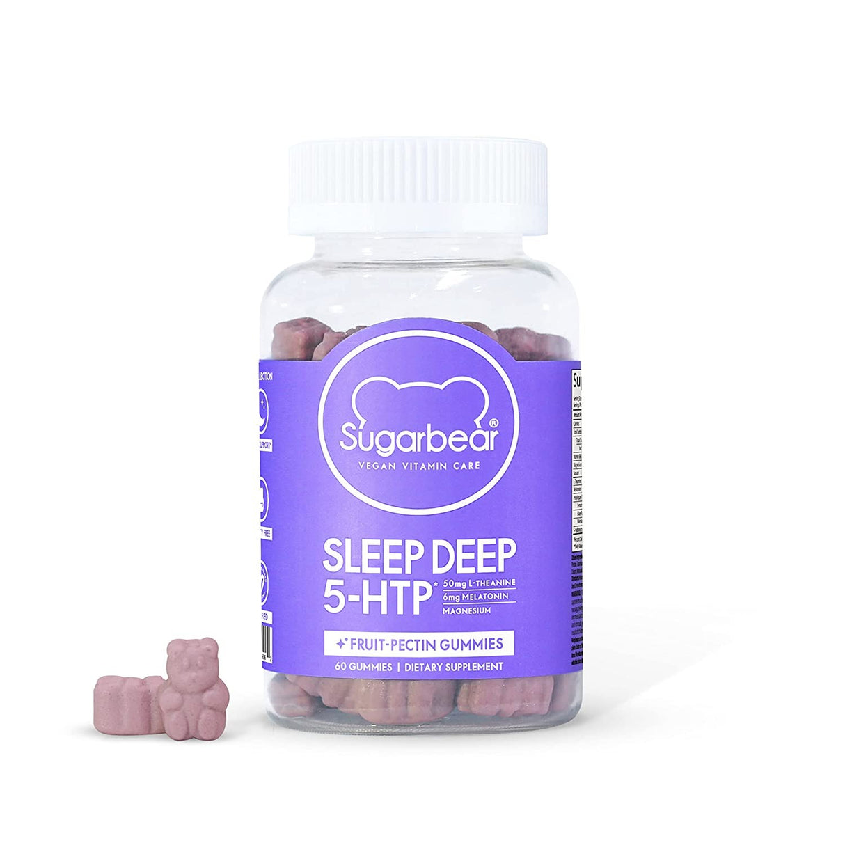 Deep Sleep Sugar Bear, 60 Veggie Gummies - Sugar Bear