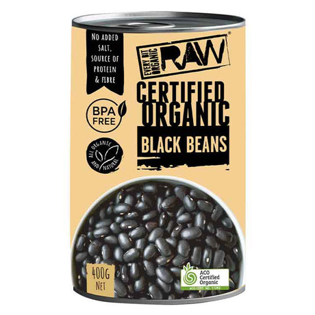 Organic Raw Black Beans, Every Bit, 400 Gm - Every Bit Organic Raw