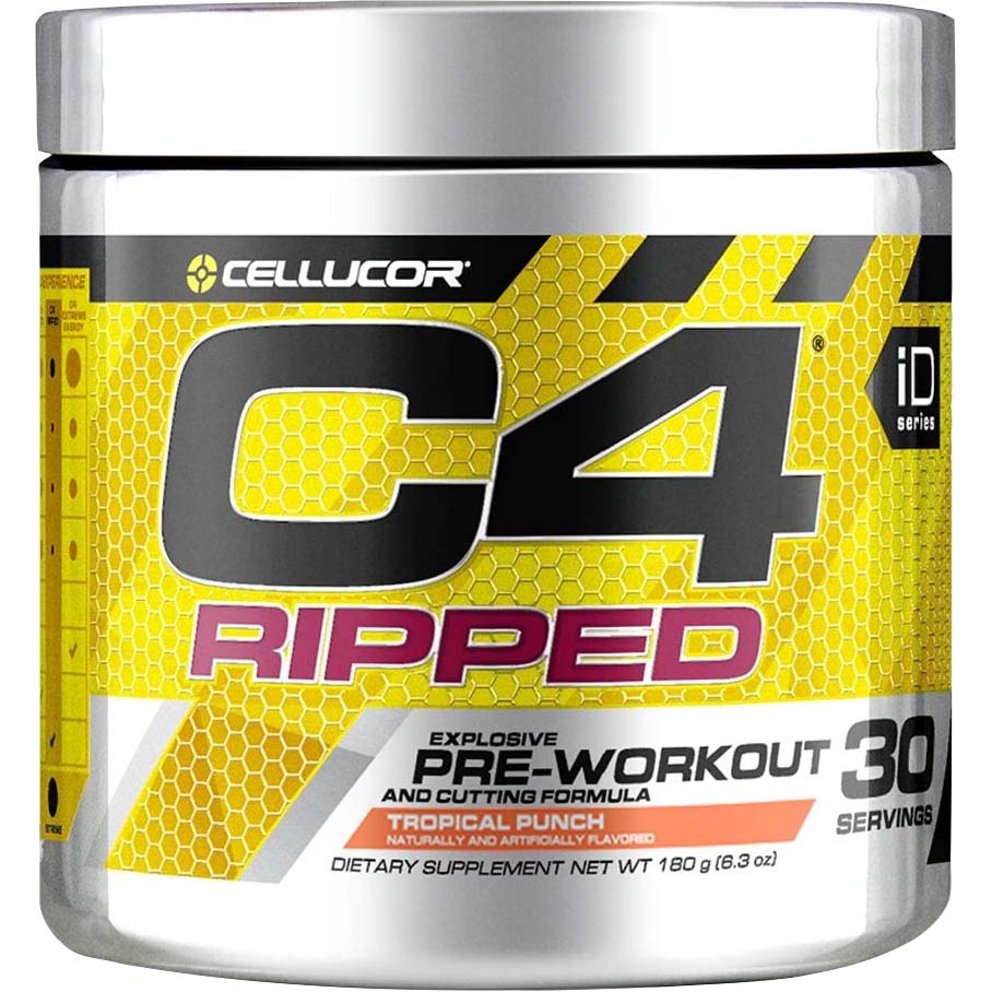 Cellucor C4 Ripped, Tropical Punch, 30 servings - Cellucor