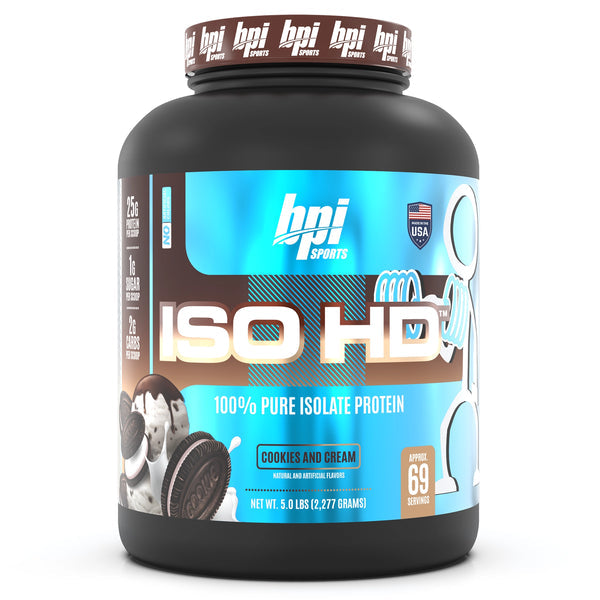 BPI Sports ISO HD, Cookies and Cream, 4.9 Lb - bpi Sports