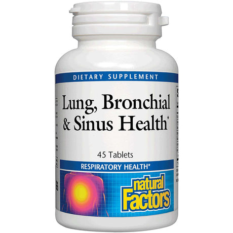 Natural Factors Lung, Bronchial & Sinus Health, 45 Tablets - Natural Factors