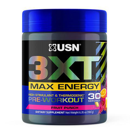 USN 3XT Max Energy, Fruit Punch, 30) - USN