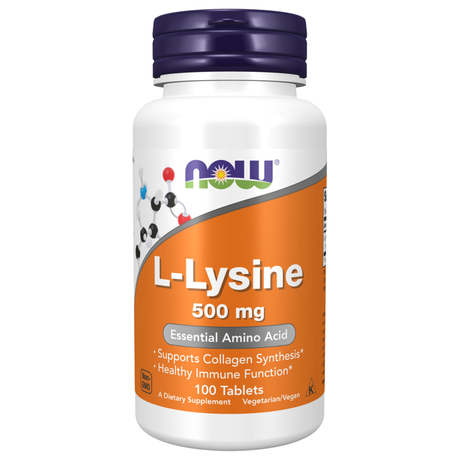 Now L Lysine, 500 mg, 100 Tablets - Now