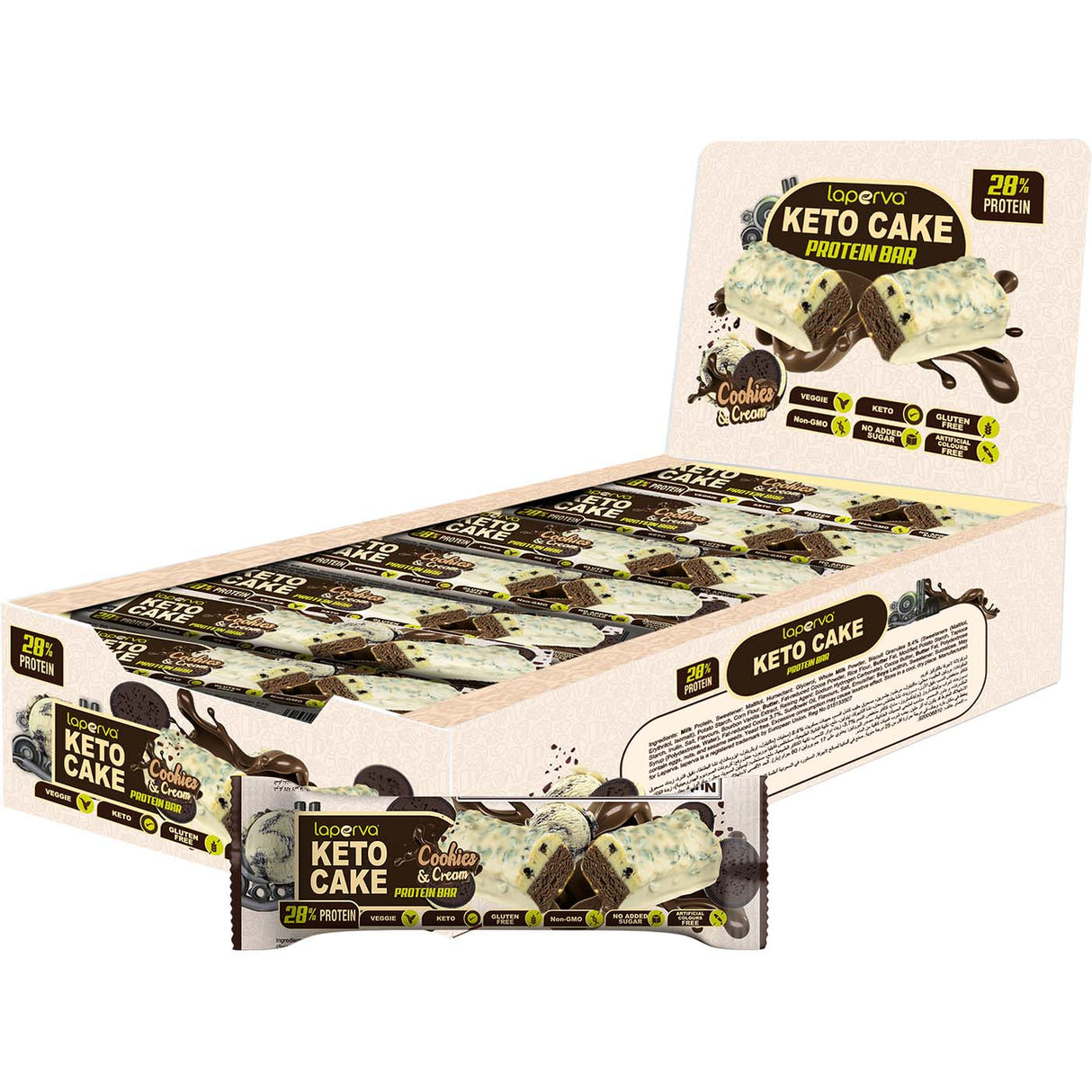 Box of 18 Laperva Keto Cake Bars - Laperva