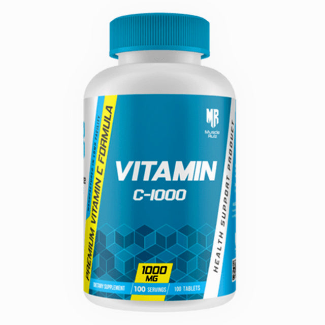 Vitamin C, 1000 mg, 100 Tablets (Muscle Rulz) - Muscle Rulz