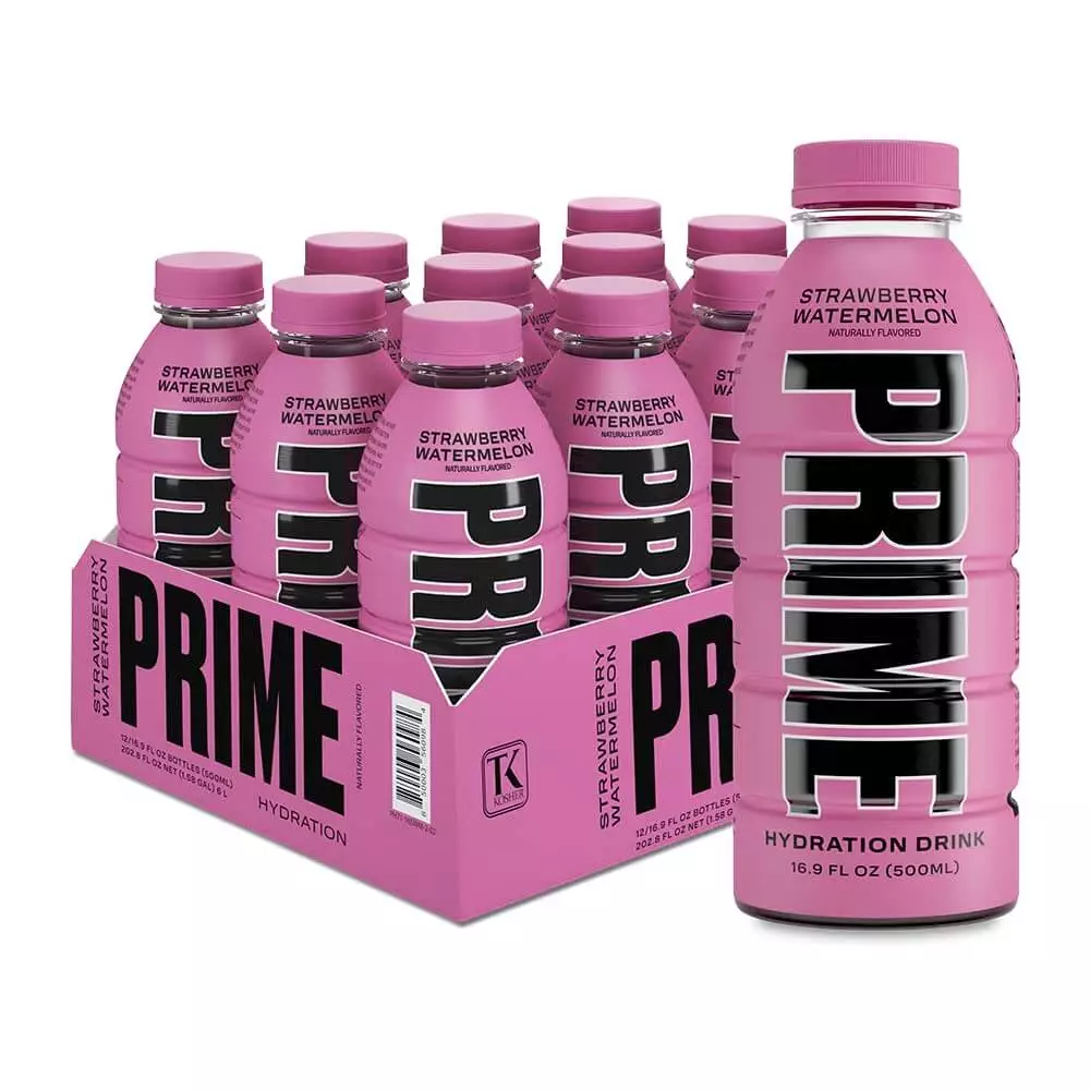 Box of 12 Pieces, Prime Hydration, Strawberry Watermelon - Prime