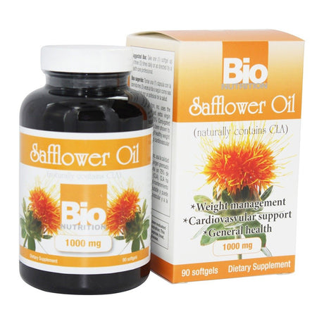 Safflower Oil, 1000 mg, 90 Softgels, Bio Nutrition - Bio Nutrition