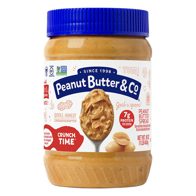 Peanut Butter & Co. Crunch Time Peanut Butter, 1LB - Peanut Butter & Co