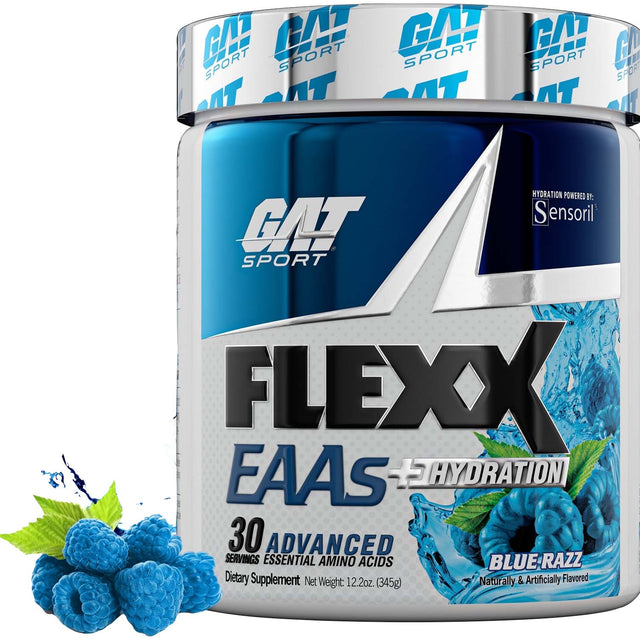 GAT Sport Flexx EAAs, Blue Raz, 30 Servings - GAT Sport