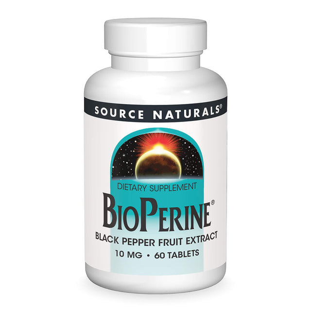 Source Naturals BioPerine, 10 mg, 60 Tablets - Source Naturals