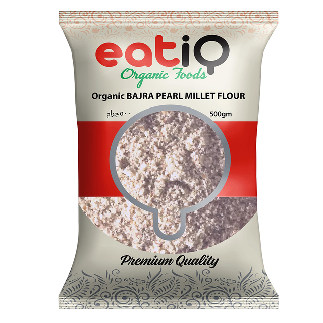 Eatiq Organic Foods Pearl Millet Bajra Flour, 500 Gm - Eatiq Organic Food