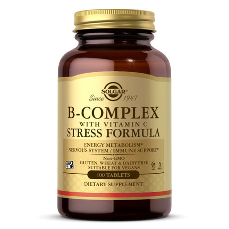 Solgar B-complex Stress Formula With Vitamin C, 100 Tablets - Solgar