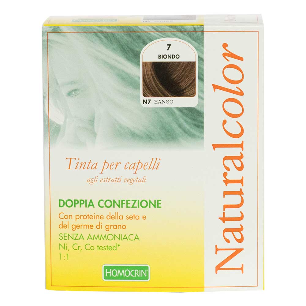 Homocrin Natural Blond Hair Color, 7 - HOMOCRIN