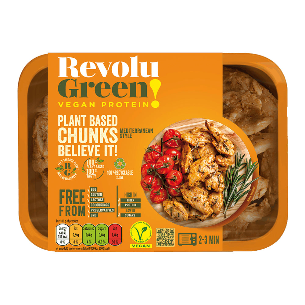 Green Mediterranean Chunks, 160 Gm (Revolu) - Revolu Green