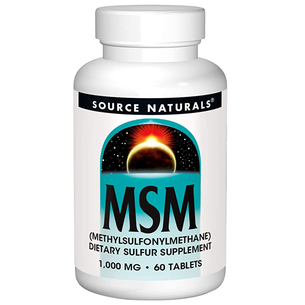 Source Naturals MSM, 1000 mg, 60 Tablets - Source Naturals