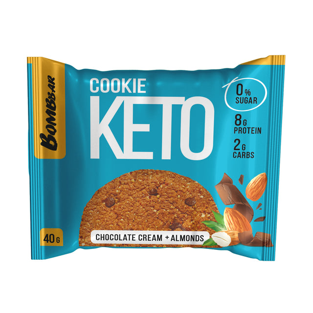 Keto Cookies, Chocolate Cream and Almond, Bombbar, 1 Piece - BombBar