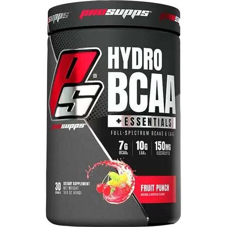 Pro Supps Hydro BCAA Essentials, Fruit Punch, 30 Servings - Pro Supps