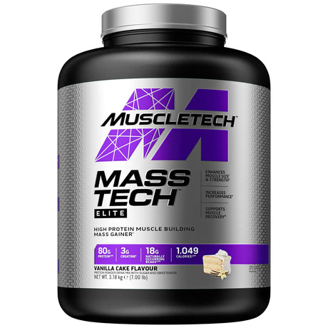 Muscletech Mass Tech, 7 LB, Vanilla Cake - Muscletech