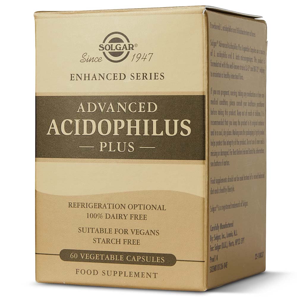 Solgar Advanced Acidophilus Plus, Vegetable Capsules (60) - Solgar