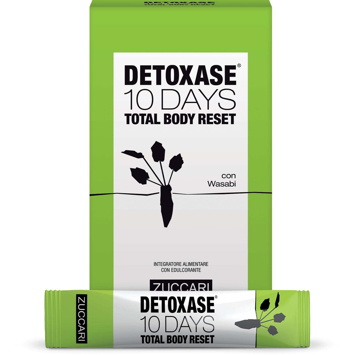 Zuccari Detoxase Total Body Reset, 10 Days, 10 Sticks - Zuccari