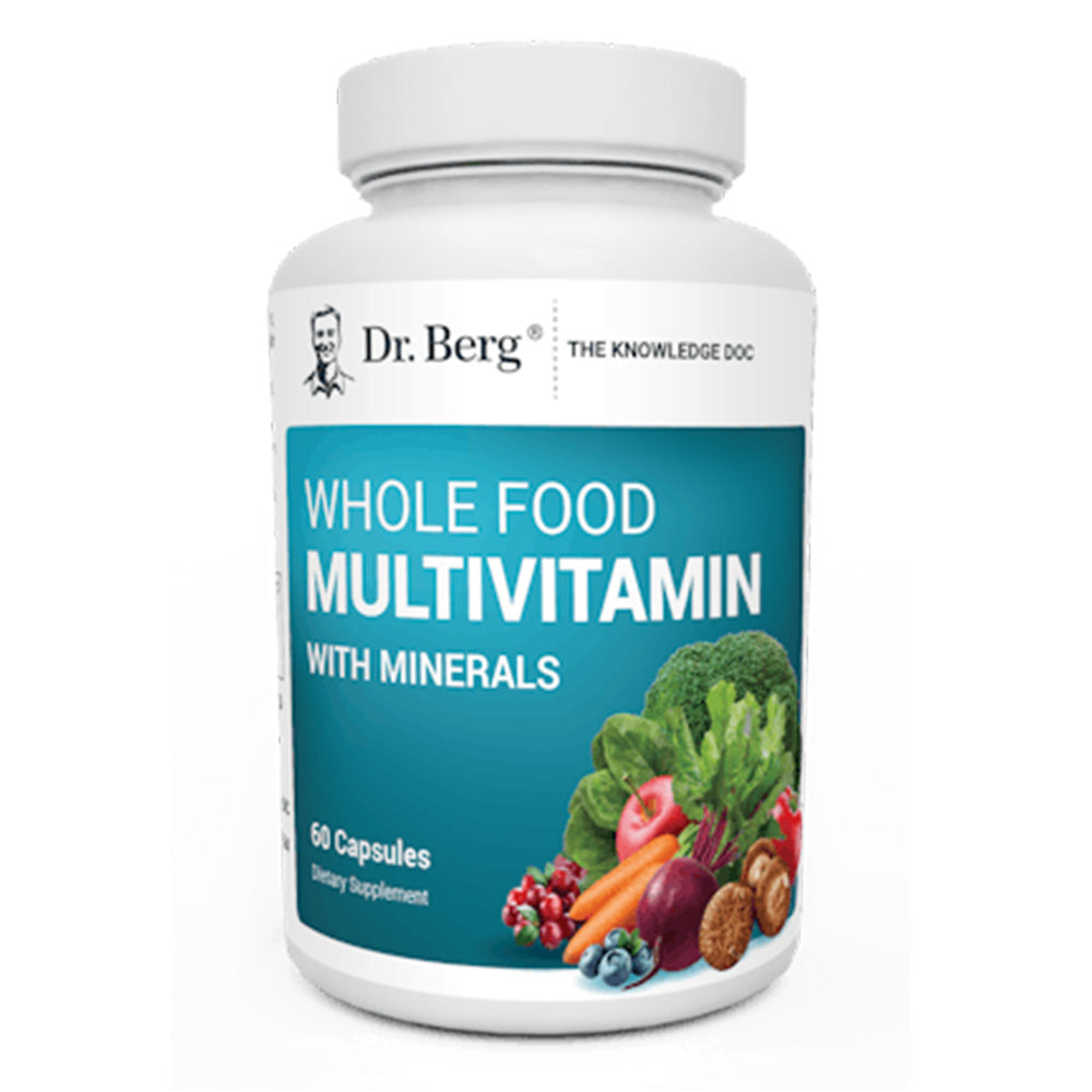 Dr. Berg Whole Food Multivitamin with Minerals, 60 Capsules - Dr. Berg’s