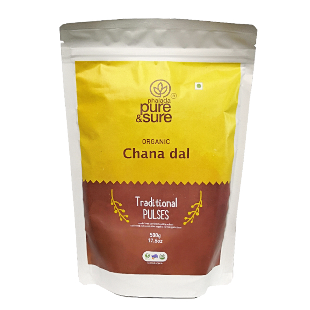 Organic Chana Dal, Pure & Sure, 500 Gm - Pure & Sure