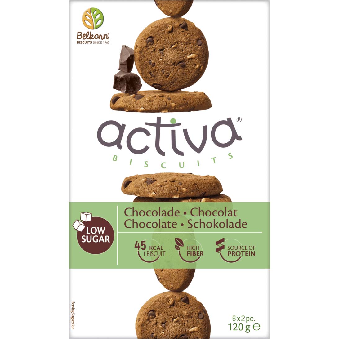 Activa Chocolate Biscuits, 120 Gm, Belkorn - Activa