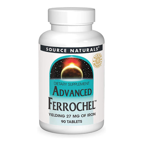 Source Naturals Advanced Ferrochel, 27 mg, 90 Tablets - Source Naturals