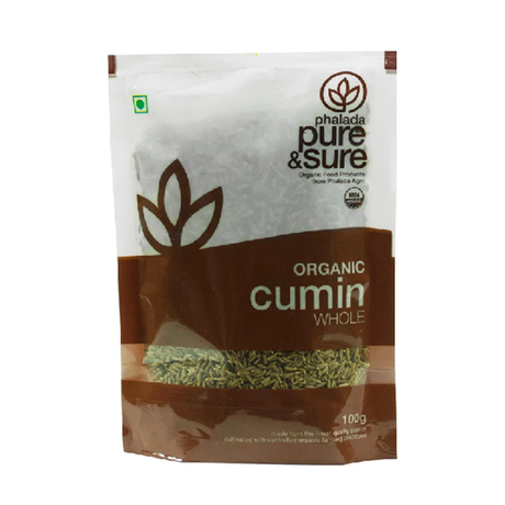 Sure & Pure Organic Whole Cumin, 100 Gm - Pure & Sure