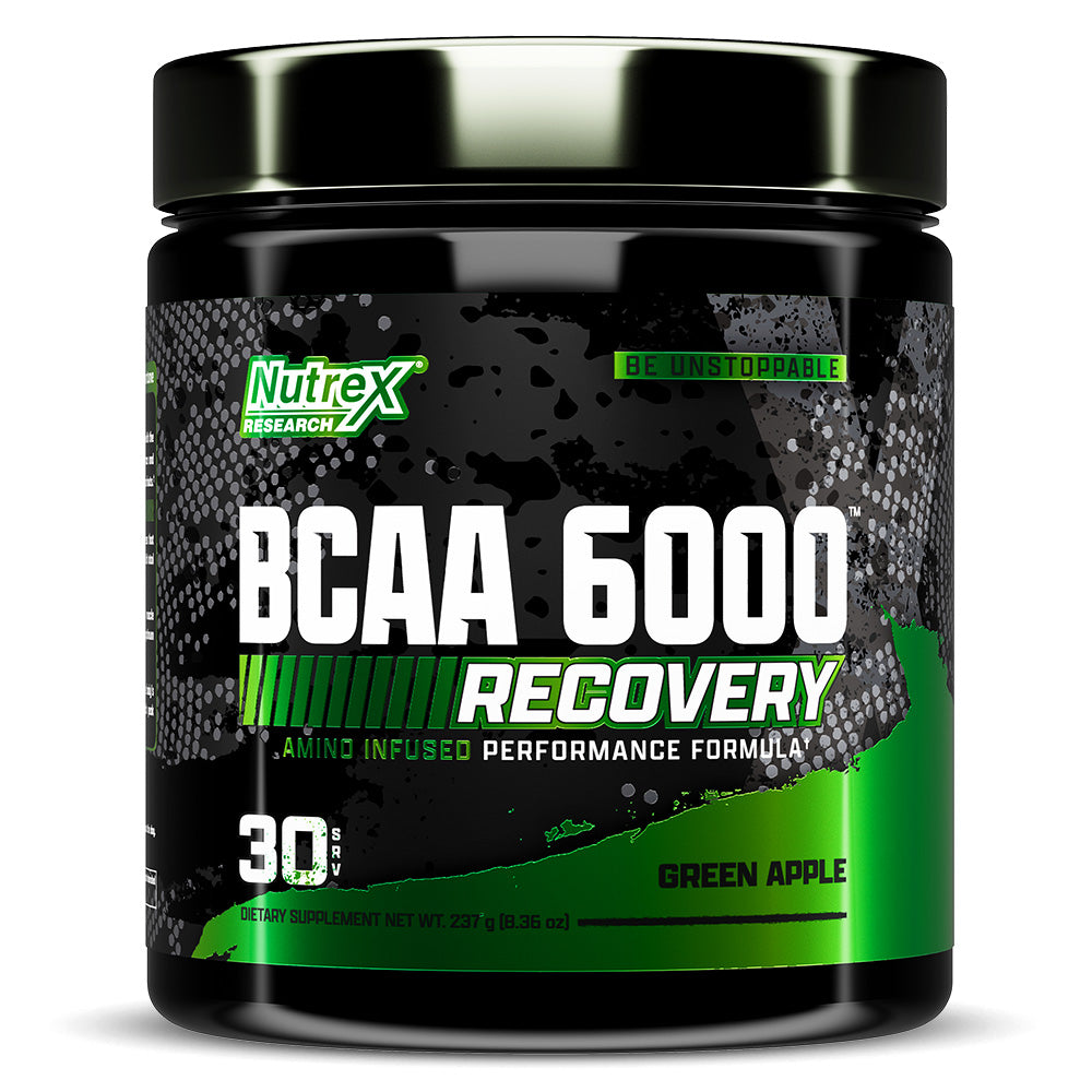 Nutrex Research BCAA 6000, Green Apple, 30 Servings - Nutrex Research