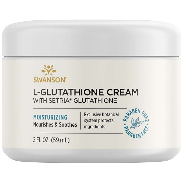 Swanson L-Glutathione Cream with Setria Glutathione, 59 ML - Swanson