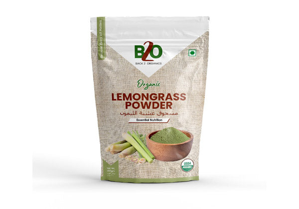 Organic Lemongrass Powder, B2O, 200 Gm - B2O