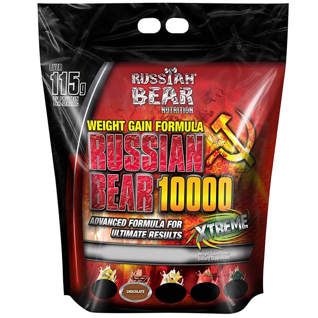 Russian Bear 10000 Weight Gainer, Milk Chocolate, 15 Lb - Russian Bear