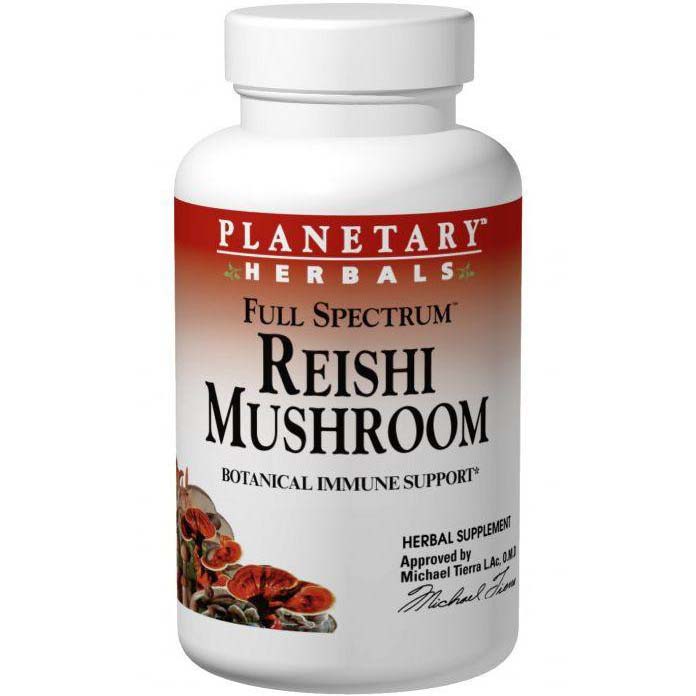 Reishi Mushroom Full Spectrum, Planetary Herbals, 50 Tablets - Planetary Herbals