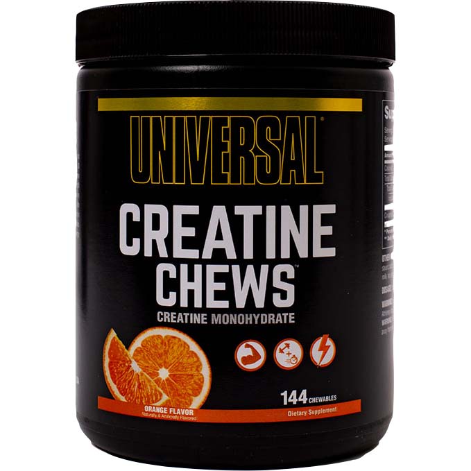 Universal Nutrition Creatine Chews, 144 Chewables, Orange - Universal Nutrition