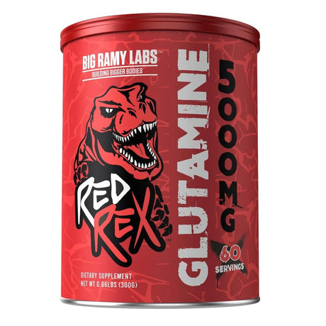 Big Ramy Labs Red Rex Glutamine, Unflavored, 300 Gm - Big Ramy Labs Redrex